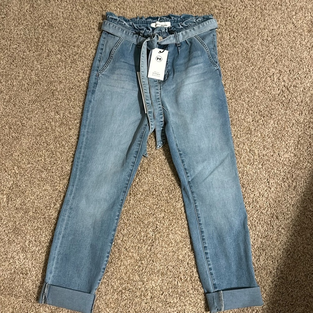 Ashley Mason high waist paper bag jeans 7